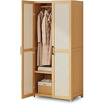672【値下げ】バンブー　洋服ラック　ハンガー　クローゼット　大容量　竹 クローゼット ワードローブ コートハンガー オープンラック 天然